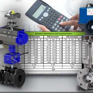 نحوه محاسبه عملگرهای برقی و پنوماتیک و سایزینگ آنها با شیرالات صنعتی